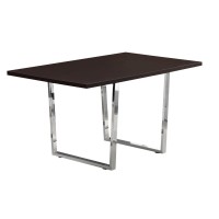Monarch Specialties Dining Table 59L X 35.5D X 30.25H Cappuccino