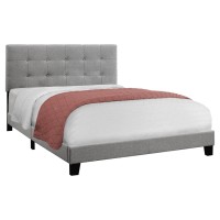 Monarch Specialties Bed Frames Queen Grey