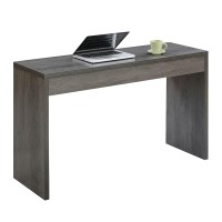 Convenience Concepts Northfield Hall Console Desk Table, 48L X 15.5W X 28H, Weathered Gray