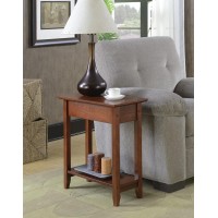 Convenience Concepts American Heritage Flip Top End Table, Mahogany