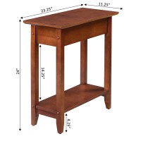 Convenience Concepts American Heritage Flip Top End Table, Mahogany