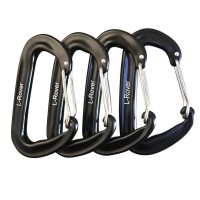 L-Rover Carabiner,12Kn Lightweight Heavy Duty Carabiner Clips,Aluminium Wiregate Caribeaners For Hammocks,Camping, Key Chains, Outdoor And Gym Etc,Hiking & Utility