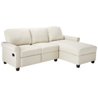 Serta Copenhagen Reclining Sectional With Right Storage Chaise - Beige
