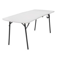Coscoproducts Diamond Series 300 Lb Weight Capacity Folding Table, 6 X 30, White