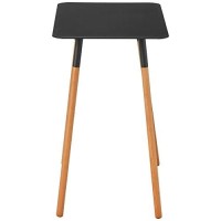 Yamazaki Home Plain Rectangular Side Table Black,