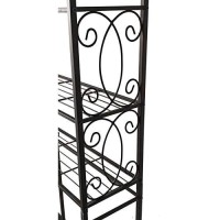 Kings Brand Furniture - Over The Toilet Storage Etagere Bathroom Rack Shelves Organizer, Pewter