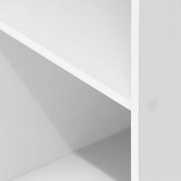Furinno Luder Bookcase Book Storage , 3-Tier, White