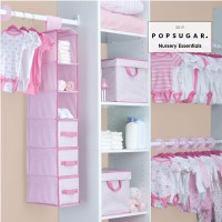 Delta Children Nursery Storage 48 Piece Set - Easy Storage/Organization Solution - Keeps Bedroom, Nursery & Closet Clean, Barely Pink