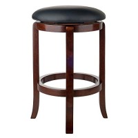 Winsome Walcott Swivel Bar Stool, 24, Walnut