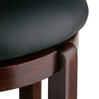 Winsome Walcott Swivel Bar Stool, 24, Walnut