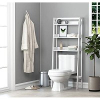 Utex 3-Shelf Bathroom Organizer Over The Toilet, Bathroom Spacesaver (White)