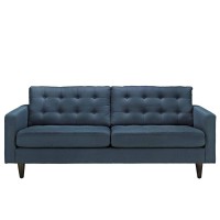 Modway Empress Upholstered Fabric Sofa - Azure