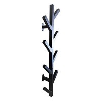 Premium Racks Coat Rack & Hat Rack - Modern Design - Wall Mounted - Stylish - (Black)