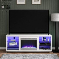 Ameriwood Home Fireplace Tv Stand For Tvs Up To 70, White,1822096Com (189 X 6476 X 2488 Inches)