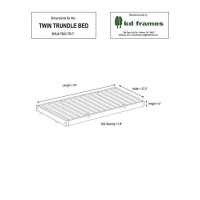 Kd Frames Twin Trundle, Natural Wood