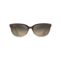 Maui Jim Womens Honi Polarized Cat Eye Sunglasses, Sandstone With Bluehcla Bronze, Small