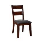 Benjara Benzara Wooden, Set Of Two, Brown Dickinson I Cottage Side Chair (Set Of 2), Dark Cherry Finish