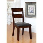 Benjara Benzara Wooden, Set Of Two, Brown Dickinson I Cottage Side Chair (Set Of 2), Dark Cherry Finish