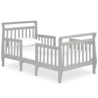 Dream On Me Emma 3-In-1 Convertible Toddler Bed In Steel Grey, Converts To Two Chairs And-Table, Low To Floor Design, Jpma Certified, Non-Toxic Finishes, Safety Rails