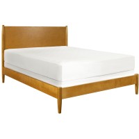 Crosley Furniture Kf725001Ac Landon Platform Bed And Headboard, Queen, Acorn