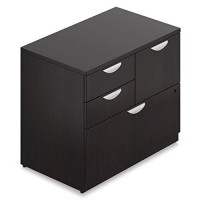 Offices To Go Mixed Storage Cabinet Dimensions: 36W X 22D X 29 12H Two Box Drawers One File Drawer & One Lateral File Drawer - American Espresso