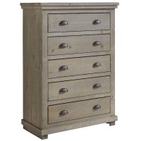 Progressive Furniture Willow Chest, Weathered Gray