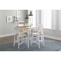 Progressive Furniture Christy Counter Table, Light Oakwhite