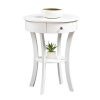 Convenience Concepts Classic Accents Schaffer End Table, White