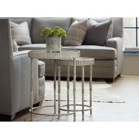 Hooker Furniture Silver 20 Wide Round Accent Nesting Table