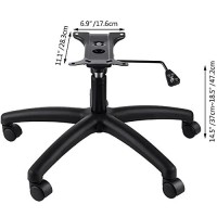 Shzond 320 Pounds Replacement Office Chair Base 28 Inch Swivel Chair Base With Casters Heavy Duty Black
