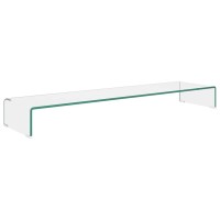 Tv Stand Monitor Riser Glass Clear 472X118X51