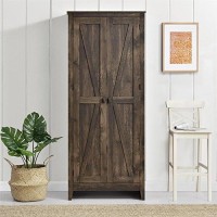 Systembuild Evolution Farmington Wide Storage Cabinet, 31.5, Rustic