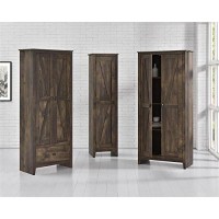 Systembuild Evolution Farmington Wide Storage Cabinet, 31.5, Rustic