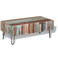 Vidaxl Coffee Table Solid Reclaimed Wood 39.4X19.7X15