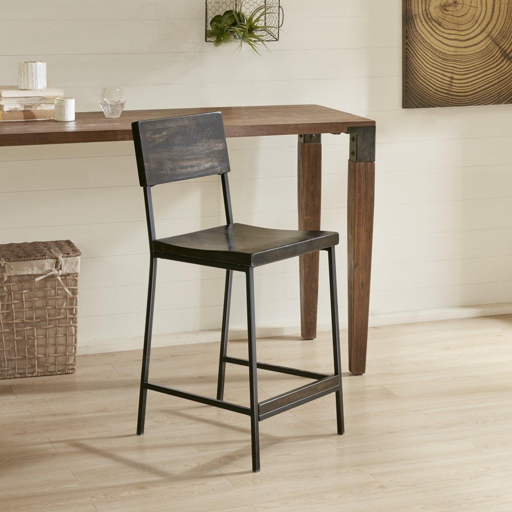 Ink+Ivy Tacoma Counter Stool, 1750W X 20D X 3875H