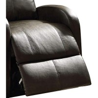 Benzara Ricardo Recliner With Power Lift, Dark Gray