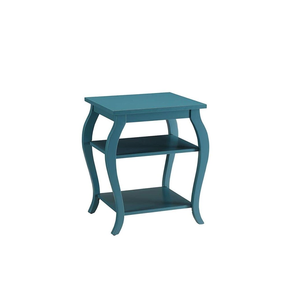 Benzara Becci End Table Teal