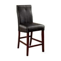 Benzara , Set Of Two, Black Bonneville Ii Contemporary Counter Height Chair,