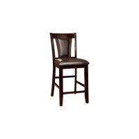 Benzara Contemporary Counter Height Chair, Cherry Brown