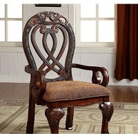 Benzara , Set Of Two, Cherry Wyndmere Traditional Arm Chair (Set Of 2), Finish