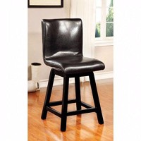Benzara , Set Of Two, Black Hurley Counter Height Chair (Set Of 2), Finish