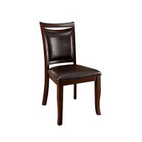 Benjara Wooden Transitional Side Chair, Set Of Two, Brown