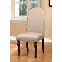 Benzara Huddersfield Cottage Side Chair Set Of Two, Cream
