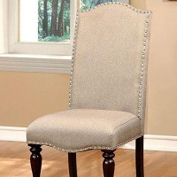 Benzara Huddersfield Cottage Side Chair Set Of Two, Cream