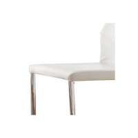 Benjara Benzara Lodia Ii Counter Height Chair, Set Of Two, White,