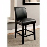Benzara, Black Contemporary Counter Height Chair, Set Of Two