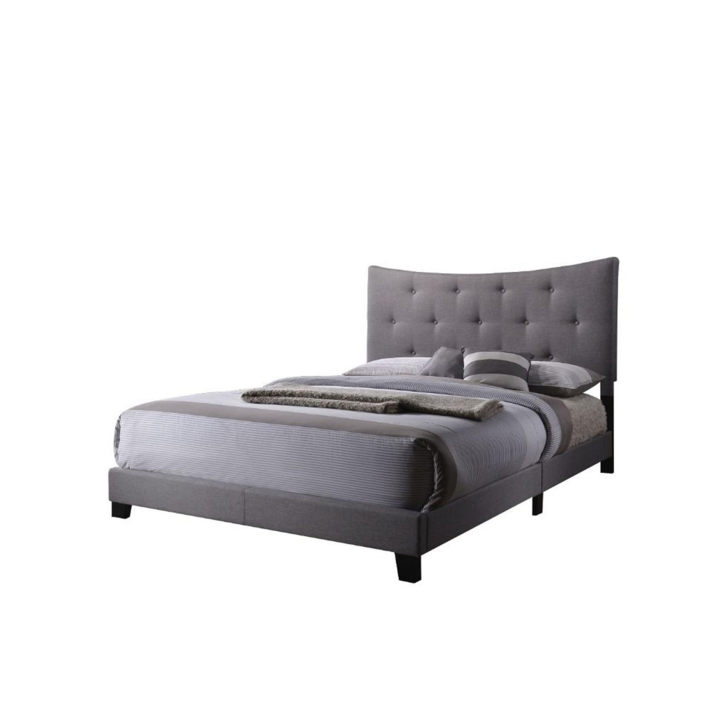 Benzara Luxurious Contemporary Style Bedroom Bed Queen Grey