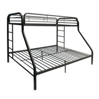 Benzara Tritan Bunk Bed Twinfull White