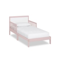 Dream On Me 648-Wht Brookside Toddler Bed, 53L X 29W X 28H, Blush Pinkwhite