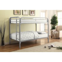 Benzara Bunk Bed Silver